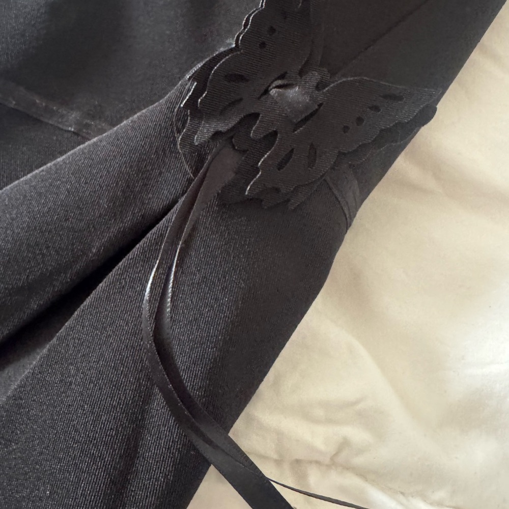 Joseph Ribkoff Elegant Black Wide Leg Trousers - Picture 3 of 7